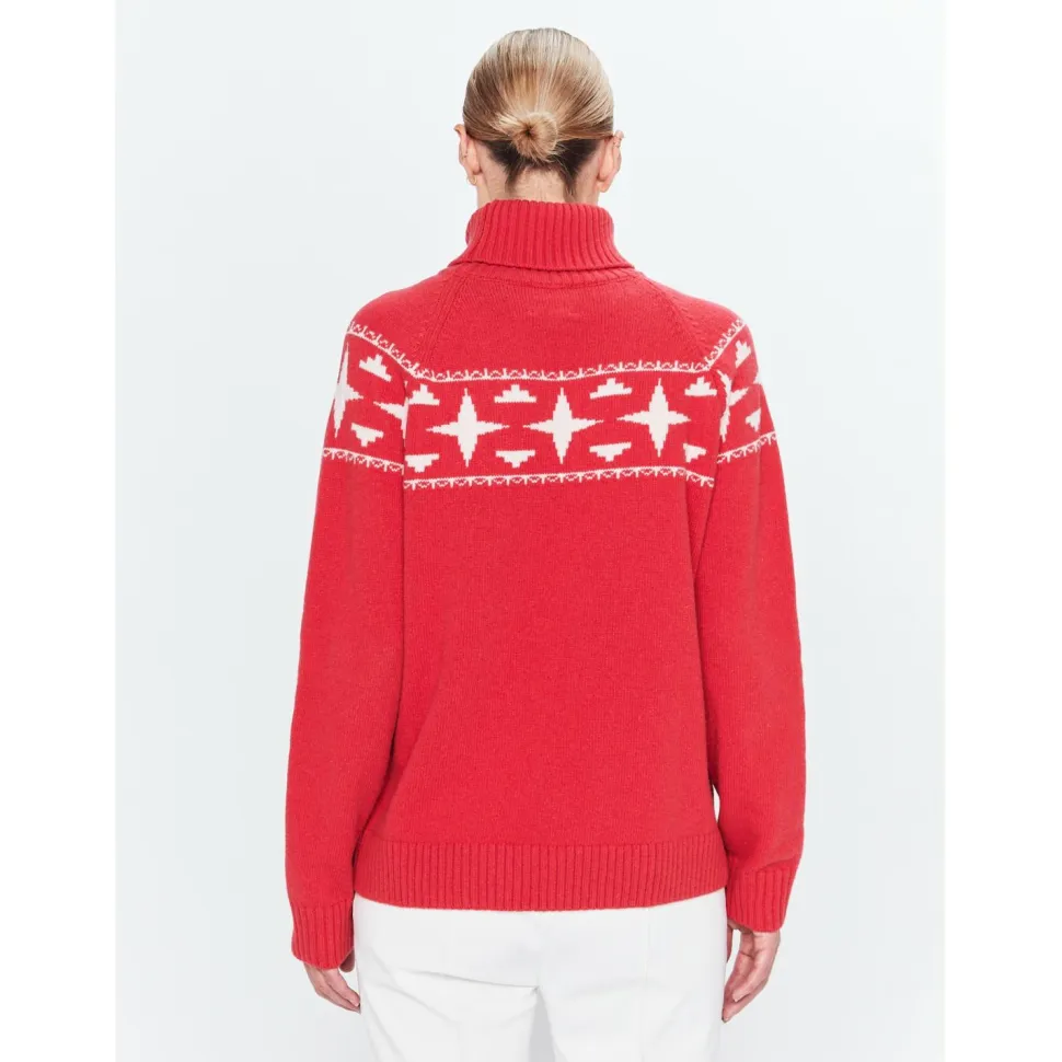 8848 Altitude - Women's Sage Wool Rollneck Sweat - Merinopullover