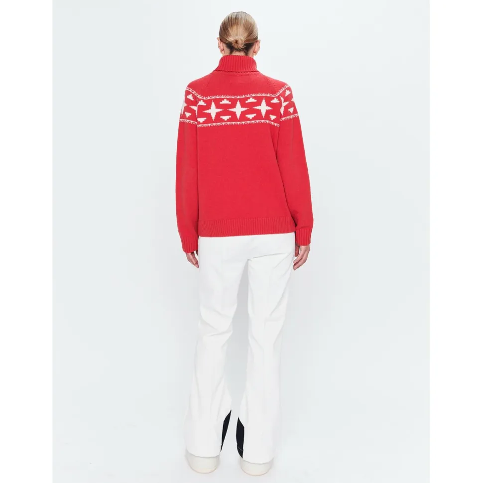 8848 Altitude - Women's Sage Wool Rollneck Sweat - Merinopullover