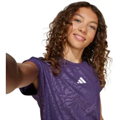 adidas - Kid's All Sports Animal Print Crop T-Shirt - T-Shirt