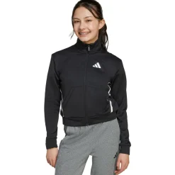 adidas - Kid's Train Essentials Game & Go Full Zip Crew - Pullover