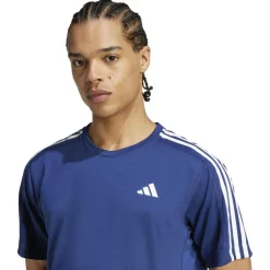 adidas - Own The Run 3-Stripes Tee - Laufshirt