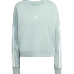 adidas - Women's 3-Stripes French-Terry Sweatshirt - Pullover