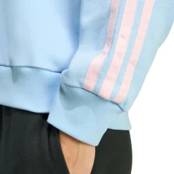 adidas - Women's 3-Stripes French-Terry Sweatshirt - Pullover