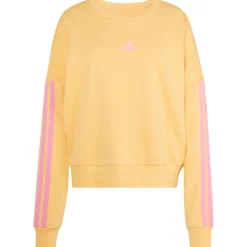 adidas - Women's 3-Stripes French-Terry Sweatshirt - Pullover