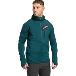 adidas Terrex - Terrex Techrock CW+ Wind Hooded Fleece - Fleecejacke