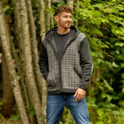 Albmerino - Kapuzen Jacke Norweger - Zip-Hoodie