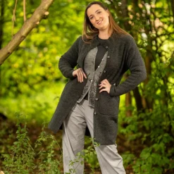 Albmerino - Women's Oversize Mantel Uni - Mantel