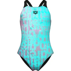 Arena - Girl's Multi Colours Swimsuit V Back - Badeanzug