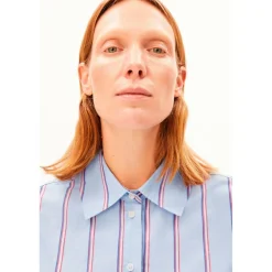 ARMEDANGELS - Women's Stripe Loose Shirt Blouse - Bluse