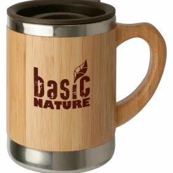 Basic Nature - Edelstahlbecher ''Bambus'' - Tasse