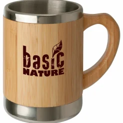 Basic Nature - Edelstahlbecher ''Bambus'' - Tasse