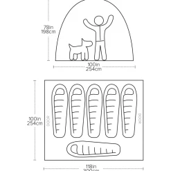 Big Agnes - Big House 6 - Gruppenzelt