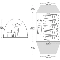 Big Agnes - Bunk House 6 - Gruppenzelt