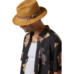 Brixton - Roma Straw Fedora - Hut