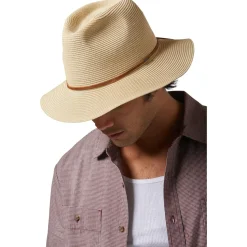 Brixton - Wesley Straw Packable Fedora - Hut