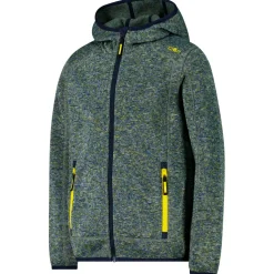 CMP - Boy's Jacket Fix Hood Jacquard Knitted - Fleecejacke