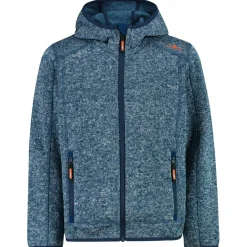 CMP - Boy's Jacket Fix Hood Jacquard Knitted - Fleecejacke