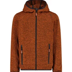 CMP - Boy's Jacket Fix Hood Jacquard Knitted - Fleecejacke