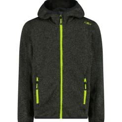 CMP - Boy's Jacket Fix Hood Jacquard Knitted - Fleecejacke