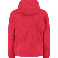 CMP - Girl's Jacket Fix Hood Jacquard Knitted 3H19825 - Fleecejacke