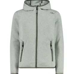 CMP - Girl's Jacket Fix Hood Jacquard Knitted 3H19825 - Fleecejacke