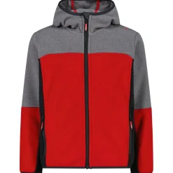 CMP - Kid's Jacket Fix Hood Jacquard Knitted - Fleecejacke