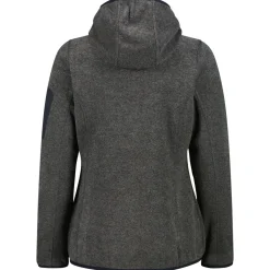 CMP - Women's Jacket Fix Hood Jacquard Knitted Stripes - Fleecejacke