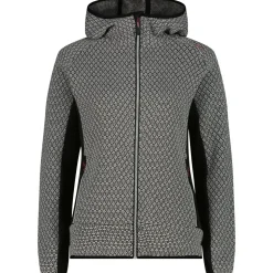CMP - Women's Jacket Fix Hood Jacquard Knitted - Fleecejacke