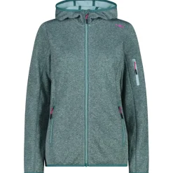 CMP - Women's Jacket Fix Hood Knitted + Mesh - Fleecejacke