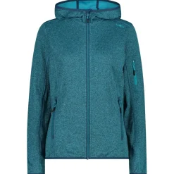 CMP - Women's Jacket Fix Hood Knitted + Mesh - Fleecejacke