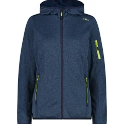 CMP - Women's Jacket Fix Hood Knitted + Mesh - Fleecejacke