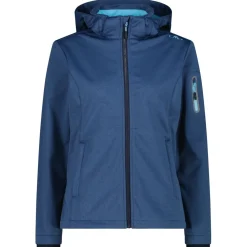 CMP - Women's Jacket Zip Hood Melange Softshell - Softshelljacke