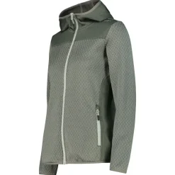 CMP - Women's Jacquard Knit Jacket Fix Hood - Fleecejacke