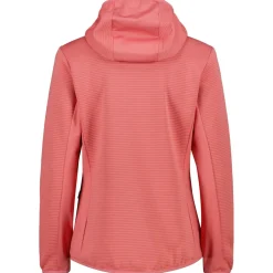 CMP - Women's Striped Jacquard Jacket Fix Hood - Fleecejacke