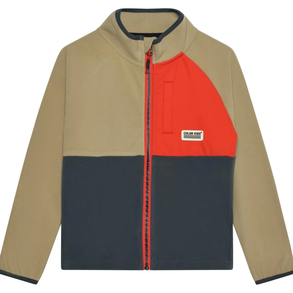 Color Kids - Kid's Fleece Jacket with Chest Pocket - Fleecejacke