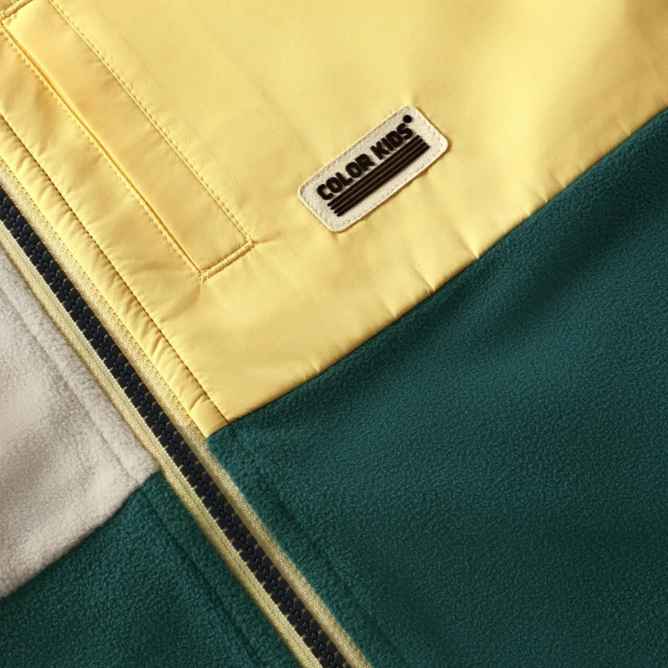 Color Kids - Kid's Fleece Jacket with Chest Pocket - Fleecejacke