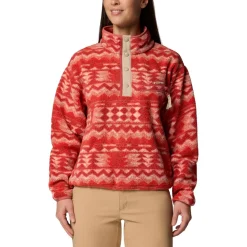 Columbia - Women's Helvetia II Printed Cropped Half Snap - Fleecepullover