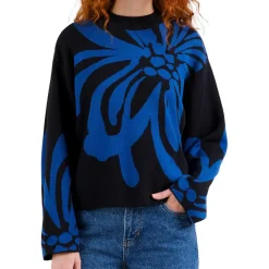DEDICATED - Women's Sweater Limhamn Big Flower - Pullover