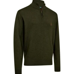 Deerhunter - Harrington Knit with 1/2-Zip - Merinopullover