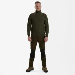 Deerhunter - Sheffield Knit with Zip Neck - Wollpullover