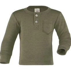 Engel - Baby Shirt mit Knopfleiste - Merinoshirt