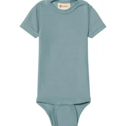 Engel - Baby-Body Kurzarm mit Druckknöpfen an den Schulter - Merinounterwäsche