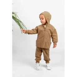 Engel - Baby-Jacke mit Kapuze und Reißverschluß - Wolljacke