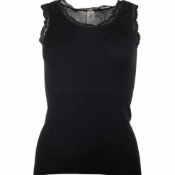 Engel - Women's Achselshirt mit Spitze - Merinounterwäsche