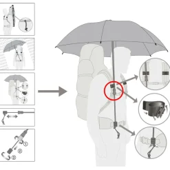 EuroSchirm - Swing Handsfree Ultra - Regenschirm