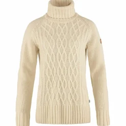 Fjällräven - Women's Övik Cable Knit Roller Neck - Wollpullover