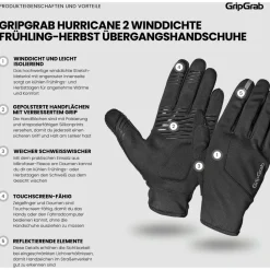 GripGrab - Hurricane 2 Windproof Spring-Autumn Gloves - Handschuhe
