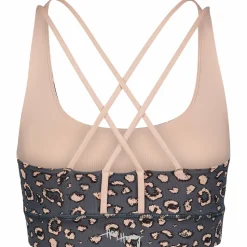 Hey Honey - Women's Criss-Cross Bra Leo - Sport-BH