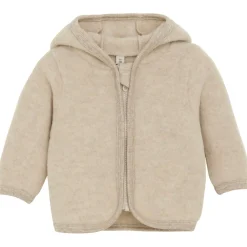 Huttelihut - Baby's Jacket Bear Ears Wool Fleece - Merinojacke