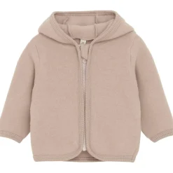 Huttelihut - Baby's Jacket Bear Ears Wool Fleece - Merinojacke